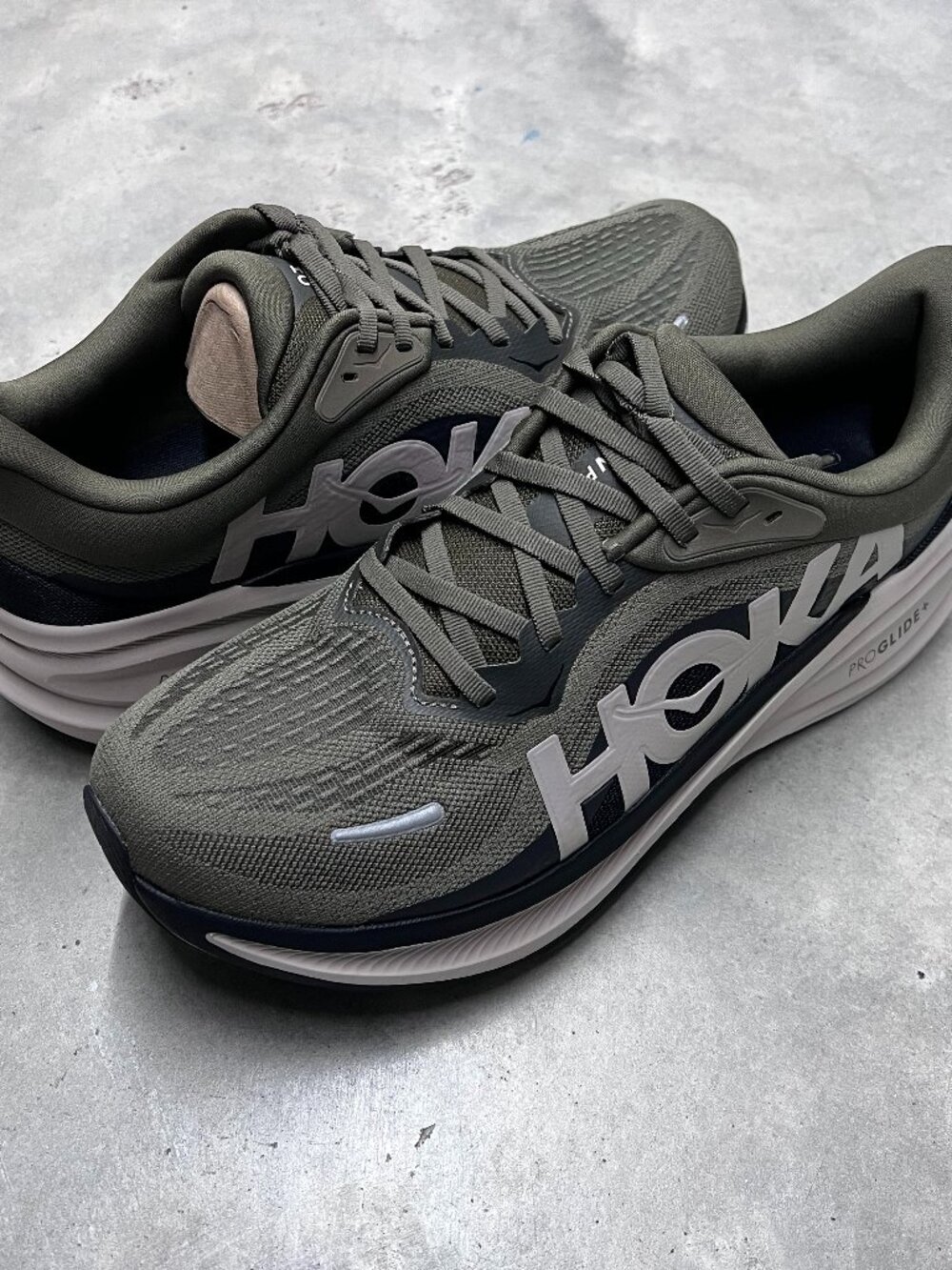 Hoka Clifton PRO Antique Olive Rock Grey Men's Running Shoes 1176510/AVRV - New